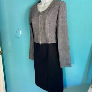 NEW! MC Planet Womens Size S Gray Cropped Jacket Full Zip Front 36" Bust NWT